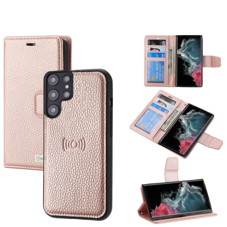For Samsung Galaxy S22 Ultra 5G Litchi Texture Magnetic Detachable Wallet Leather Phone Case(Rose Gold)
For Samsung Galaxy S22 Ultra 5G Litchi Texture Magnetic Detachable Wallet Leather Phone Case(Rose Gold)