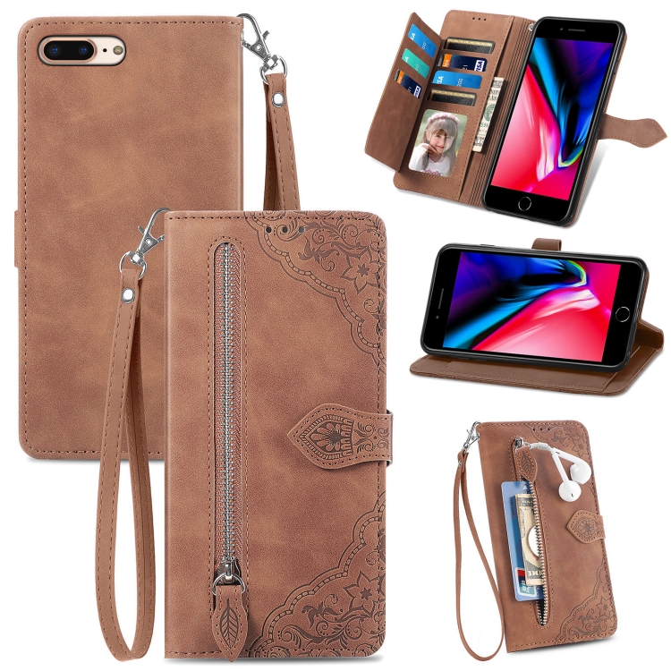 Embossed Flower Shockproof Leather Phone Case For iPhone 8 Plus / 7 Plus(Brown)
Embossed Flower Shockproof Leather Phone Case For iPhone 8 Plus / 7 Plus(Brown)