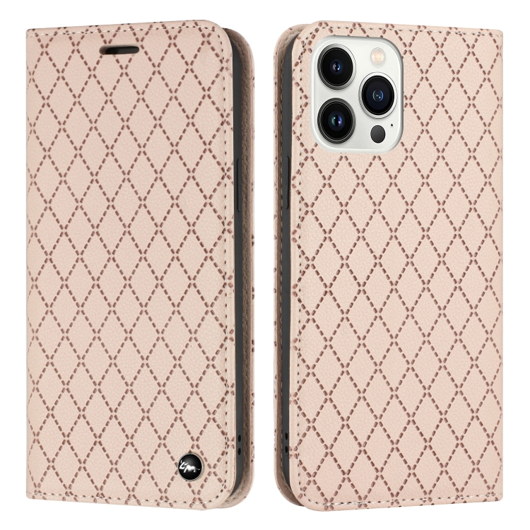 S11 RFID Diamond Lattice Flip Leather Phone Case For iPhone 13 Pro Max(Light Pink)
S11 RFID Diamond Lattice Flip Leather Phone Case For iPhone 13 Pro Max(Light Pink)