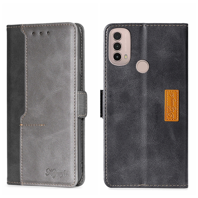 For Motorola Moto E40 Contrast Color Side Buckle Leather Phone Case(Black + Grey)
For Motorola Moto E40 Contrast Color Side Buckle Leather Phone Case(Black + Grey)