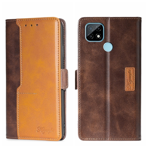 For OPPO Realme C21 Contrast Color Side Buckle Leather Phone Case(Dark Brown + Gold)
For OPPO Realme C21 Contrast Color Side Buckle Leather Phone Case(Dark Brown + Gold)
