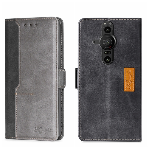 For Sony Xperia Pro-I Contrast Color Side Buckle Leather Phone Case(Black + Grey)
For Sony Xperia Pro-I Contrast Color Side Buckle Leather Phone Case(Black + Grey)