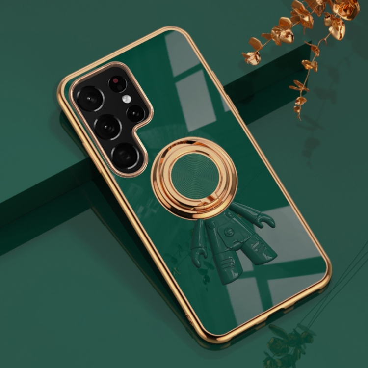 For Samsung Galaxy S22 Ultra 5G 6D Plating Astronaut Ring Kickstand Phone Case(Night Green)
For Samsung Galaxy S22 Ultra 5G 6D Plating Astronaut Ring Kickstand Phone Case(Night Green)