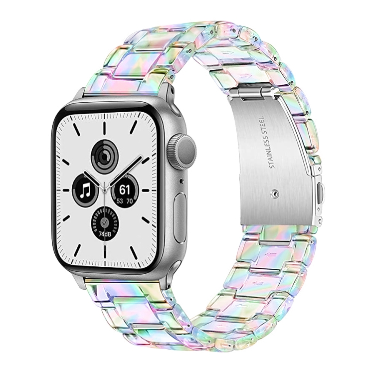 Plastic Colorful Three-Bead Watch Band For Apple Watch Series 8&7 41mm / SE 2&6&SE&5&4 40mm / 3&2&1 38mm(Colorful)
Plastic Colorful Three-Bead Watch Band For Apple Watch Series 8&7 41mm / SE 2&6&SE&5&4 40mm / 3&2&1 38mm(Colorful)
