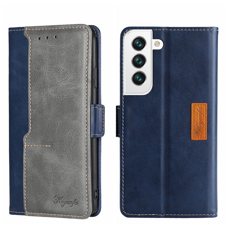 For Samsung Galaxy S22+ Contrast Color Side Buckle Leather Phone Case(Blue + Grey)
For Samsung Galaxy S22+ Contrast Color Side Buckle Leather Phone Case(Blue + Grey)