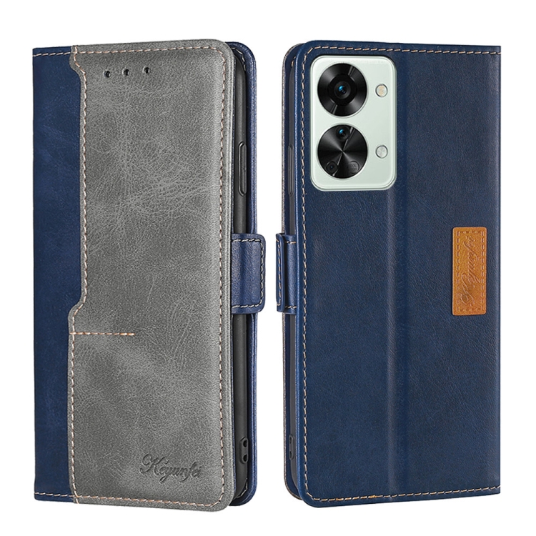 For OnePlus Nord 2T Contrast Color Side Buckle Leather Phone Case(Blue + Grey)
For OnePlus Nord 2T Contrast Color Side Buckle Leather Phone Case(Blue + Grey)