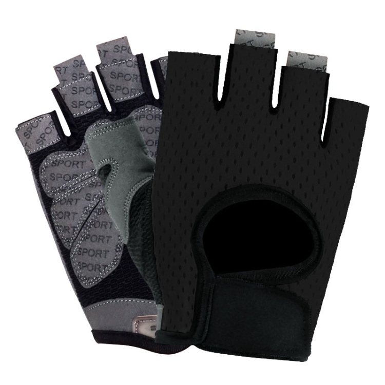 Outdoor Half-finger Cycling Fitness Non-slip Breathable Thin Sports Gloves, Size:L(Black)
Outdoor Half-finger Cycling Fitness Non-slip Breathable Thin Sports Gloves, Size:L(Black)
