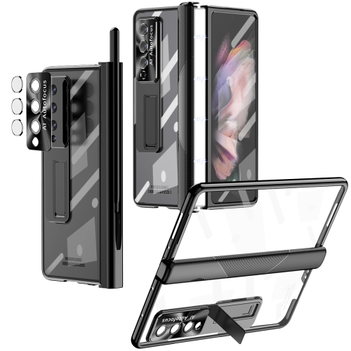 For Samsung Galaxy Z Fold3 5G Magnetic Hinges Plating Phone Case with Holder(Black)
For Samsung Galaxy Z Fold3 5G Magnetic Hinges Plating Phone Case with Holder(Black)