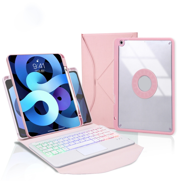 Z102B-AS Pen Slot Touchpad Backlight Bluetooth Keyboard Leather Tablet Case For iPad 10.2 2021/2020/2019(Pink)
Z102B-AS Pen Slot Touchpad Backlight Bluetooth Keyboard Leather Tablet Case For iPad 10.2 2021/2020/2019(Pink)