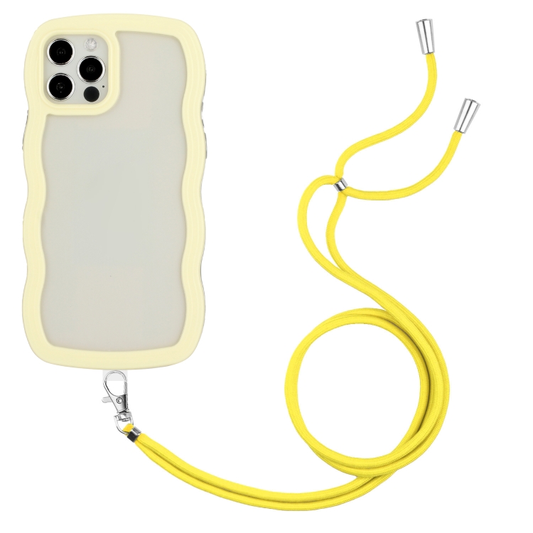 Lanyard Candy Color Wave TPU Clear PC Phone Case For iPhone 12 / 12 Pro(Yellow)
Lanyard Candy Color Wave TPU Clear PC Phone Case For iPhone 12 / 12 Pro(Yellow)