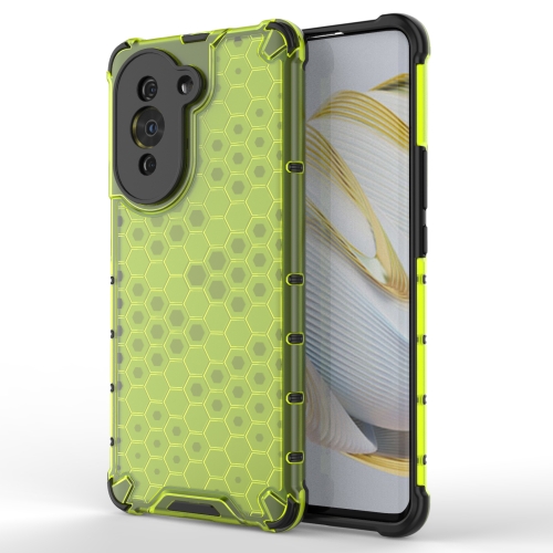 

For Huawei nova 10 Pro 4G Shockproof Honeycomb PC + TPU Phone Case(Green)