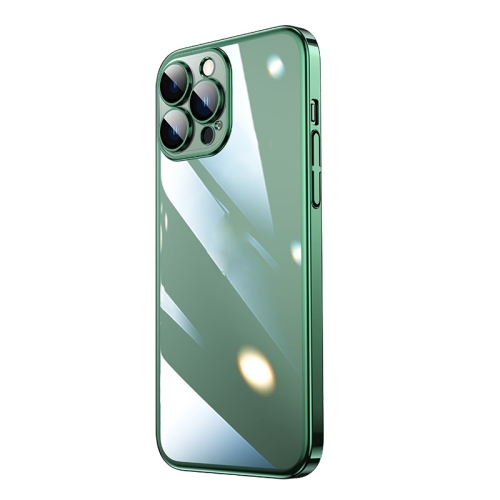 For iPhone 14 Pro Max Transparent Electroplated PC Phone Case (Dark Green)
For iPhone 14 Pro Max Transparent Electroplated PC Phone Case (Dark Green)