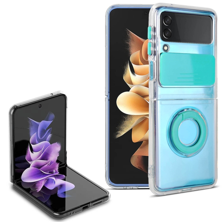 For Samsung Galaxy Z Flip4 Sliding Camera Design TPU Phone Case with Ring Holder(Mint Green)
For Samsung Galaxy Z Flip4 Sliding Camera Design TPU Phone Case with Ring Holder(Mint Green)