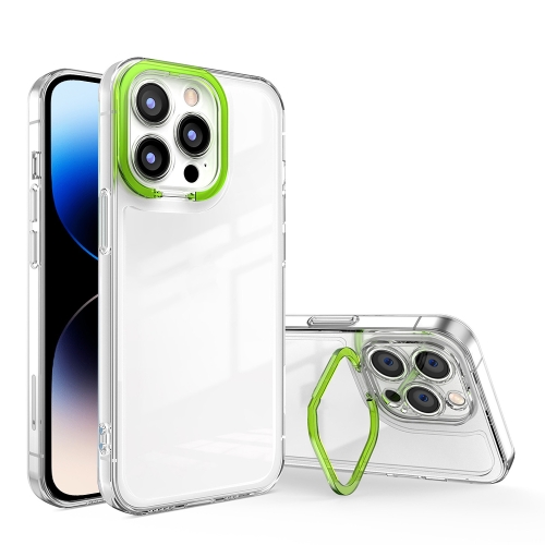 For iPhone 14 Pro Transparent Invisible Bracket Shockproof Phone Case(Fluorescent Green)
For iPhone 14 Pro Transparent Invisible Bracket Shockproof Phone Case(Fluorescent Green)