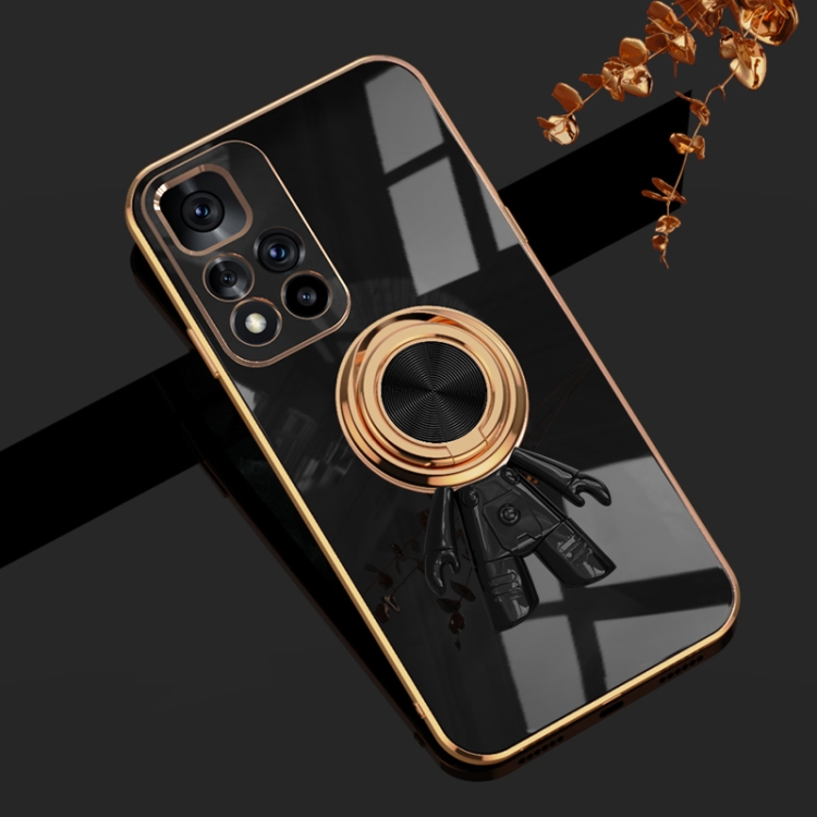 For Xiaomi Redmi Note 11 5G 6D Plating Astronaut Ring Kickstand Phone Case(Black)
For Xiaomi Redmi Note 11 5G 6D Plating Astronaut Ring Kickstand Phone Case(Black)