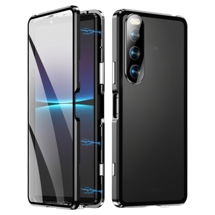For Sony Xperia 10 IV HD Magnetic Metal Tempered Glass Phone Case(Black)
For Sony Xperia 10 IV HD Magnetic Metal Tempered Glass Phone Case(Black)