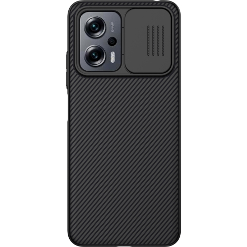 

For Xiaomi Redmi Note 11T Pro/11T Pro+ 5G/Poco X4 GT 5G NILLKIN Black Mirror Series Camshield PC Phone Case(Black)