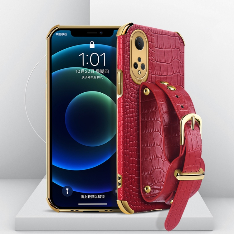 For Honor X7 Electroplated TPU Crocodile Pattern Leather Case with Wrist Strap(Red)
For Honor X7 Electroplated TPU Crocodile Pattern Leather Case with Wrist Strap(Red)