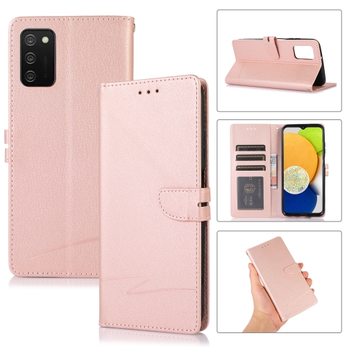 For Samsung Galaxy A03s Cross Texture Horizontal Flip Leather Phone Case(Pink)
For Samsung Galaxy A03s Cross Texture Horizontal Flip Leather Phone Case(Pink)