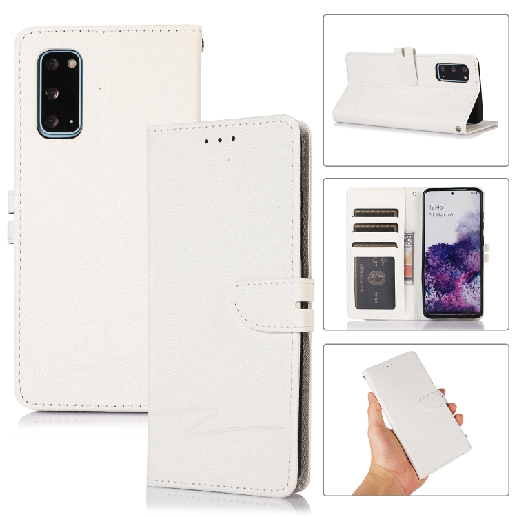 For Samsung Galaxy S20 Cross Texture Horizontal Flip Leather Phone Case(White)
For Samsung Galaxy S20 Cross Texture Horizontal Flip Leather Phone Case(White)