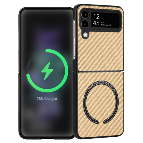 For Samsung Galaxy Z Flip3 5G Carbon Fiber Texture MagSafe Magnetic Phone Case(Khaki)
For Samsung Galaxy Z Flip3 5G Carbon Fiber Texture MagSafe Magnetic Phone Case(Khaki)