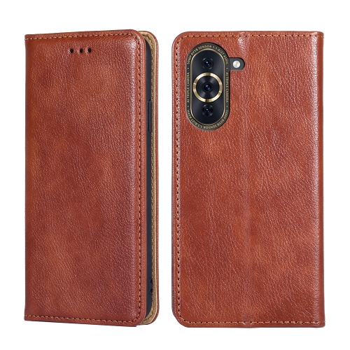 For Huawei nova 10 Pro Gloss Oil Solid Color Magnetic Flip Leather Phone Case(Brown)
For Huawei nova 10 Pro Gloss Oil Solid Color Magnetic Flip Leather Phone Case(Brown)