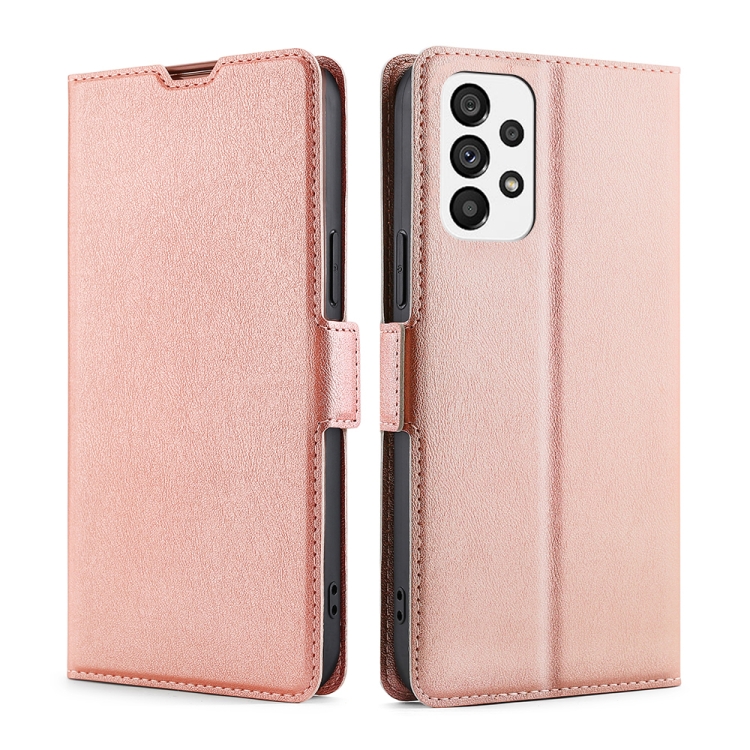 For Samsung Galaxy A73 5G Ultra-thin Voltage Side Buckle Horizontal Flip Leather Phone Case(Rose Gold)
For Samsung Galaxy A73 5G Ultra-thin Voltage Side Buckle Horizontal Flip Leather Phone Case(Rose Gold)