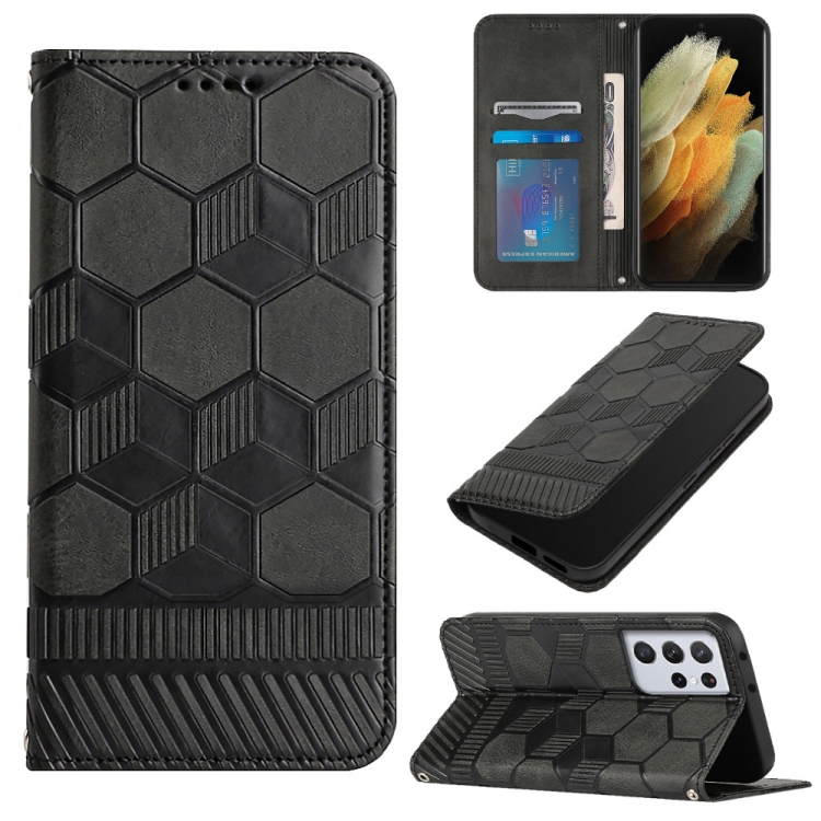 For Samsung Galaxy S21 Ultra 5G Football Texture Magnetic Leather Flip Phone Case(Black)
For Samsung Galaxy S21 Ultra 5G Football Texture Magnetic Leather Flip Phone Case(Black)