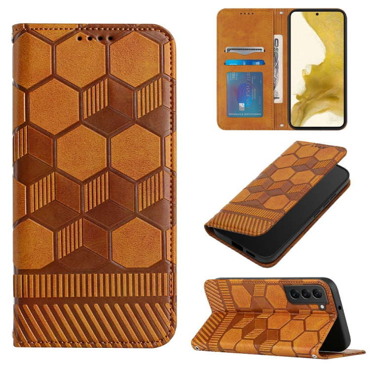 For Samsung Galaxy S22+ 5G Football Texture Magnetic Leather Flip Phone Case(Khaki)
For Samsung Galaxy S22+ 5G Football Texture Magnetic Leather Flip Phone Case(Khaki)