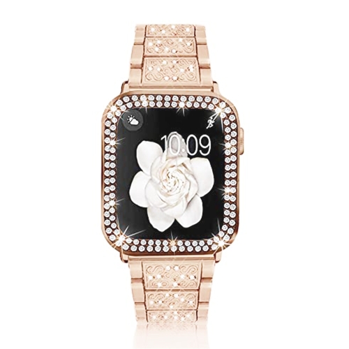 Diamond Metal Watch Band For Apple Watch Ultra 49mm / Series 8&7 45mm / SE 2&6&SE&5&4 44mm / 3&2&1 42mm(Rose Gold)
Diamond Metal Watch Band For Apple Watch Ultra 49mm / Series 8&7 45mm / SE 2&6&SE&5&4 44mm / 3&2&1 42mm(Rose Gold)