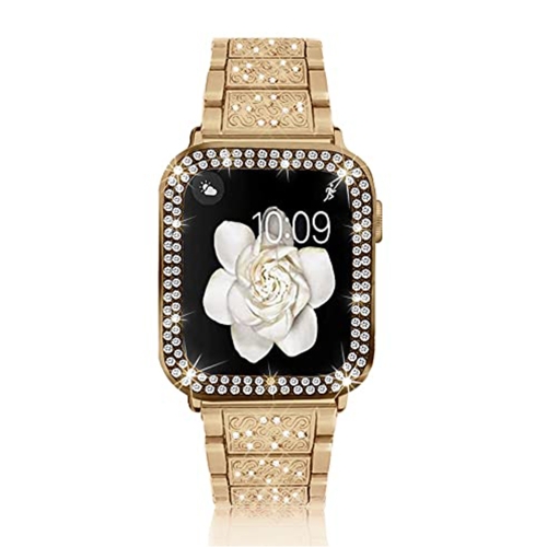 Diamond Metal Watch Band For Apple Watch Series 8&7 41mm / SE 2&6&SE&5&4 40mm / 3&2&1 38mm(Gold)
Diamond Metal Watch Band For Apple Watch Series 8&7 41mm / SE 2&6&SE&5&4 40mm / 3&2&1 38mm(Gold)