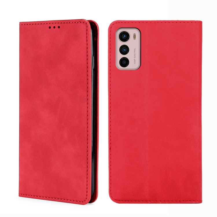 For Motorola Moto G42 4G Skin Feel Magnetic Horizontal Flip Leather Phone Case(Red)
For Motorola Moto G42 4G Skin Feel Magnetic Horizontal Flip Leather Phone Case(Red)