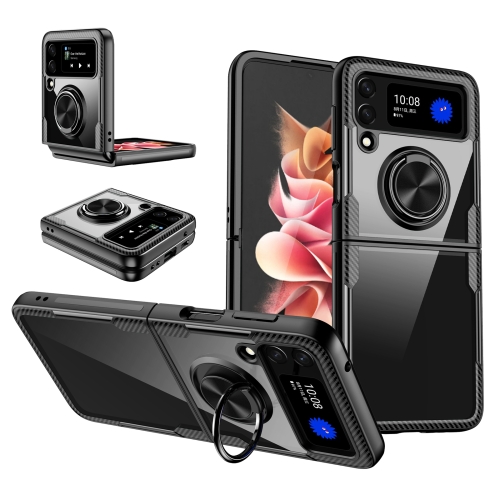 For Samsung Galaxy Z Flip3 5G Shockproof Transparent TPU + Acrylic Protective Phone Case with Ring Holder(Black)
For Samsung Galaxy Z Flip3 5G Shockproof Transparent TPU + Acrylic Protective Phone Case with Ring Holder(Black)