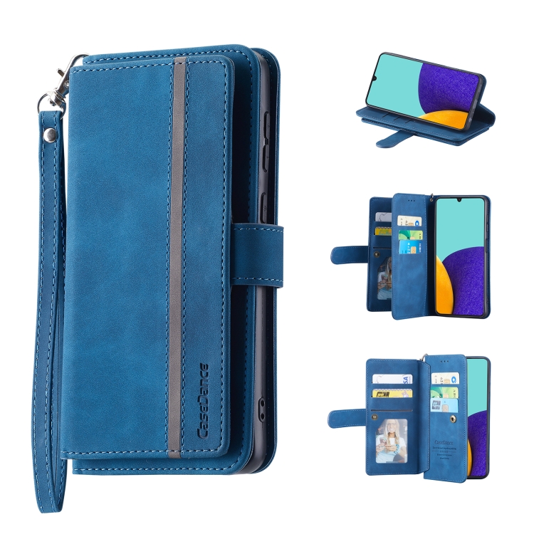 For Samsung Galaxy A33 5G 9 Card Slots Splicing Magnetic Leather Flip Phone Case(Blue)
For Samsung Galaxy A33 5G 9 Card Slots Splicing Magnetic Leather Flip Phone Case(Blue)