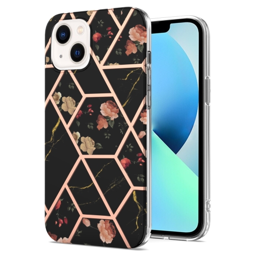 Electroplating Splicing Marble Flower Pattern TPU Shockproof Case For iPhone 14 Max(Black Flower)
Electroplating Splicing Marble Flower Pattern TPU Shockproof Case For iPhone 14 Max(Black Flower)