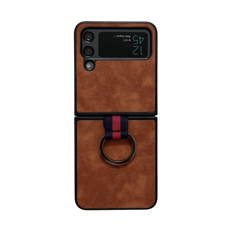 For Samsung Galaxy Z Flip4 Morocco Texture PU+TPU+PC Shockproof Phone Case With Ring(Brown)
For Samsung Galaxy Z Flip4 Morocco Texture PU+TPU+PC Shockproof Phone Case With Ring(Brown)