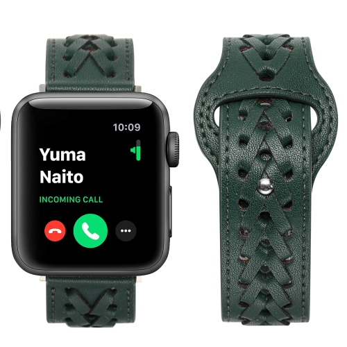 Woven Watch Strap For Apple Watch Series 7 45mm / 6&SE&5&4 44mm / 3&2&1 42mm(Green)
Woven Watch Strap For Apple Watch Series 7 45mm / 6&SE&5&4 44mm / 3&2&1 42mm(Green)