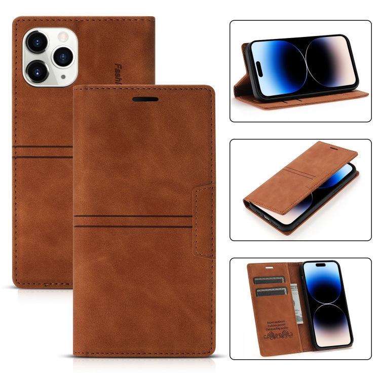 Magnetic Leather Phone Case For iPhone 14 Pro Max(Brown)
Magnetic Leather Phone Case For iPhone 14 Pro Max(Brown)