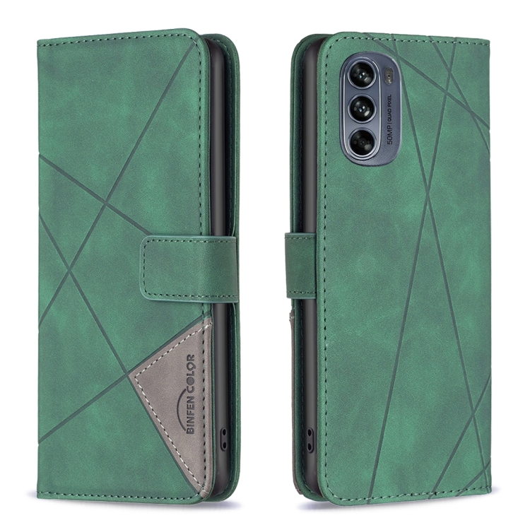 For Motorola Moto G62 Magnetic Buckle Rhombus Texture Leather Phone Case(Green)
For Motorola Moto G62 Magnetic Buckle Rhombus Texture Leather Phone Case(Green)
