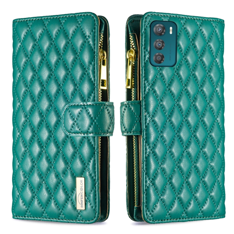 For Motorola Moto G42 4G Diamond Lattice Zipper Wallet Leather Flip Phone Case(Green)
For Motorola Moto G42 4G Diamond Lattice Zipper Wallet Leather Flip Phone Case(Green)