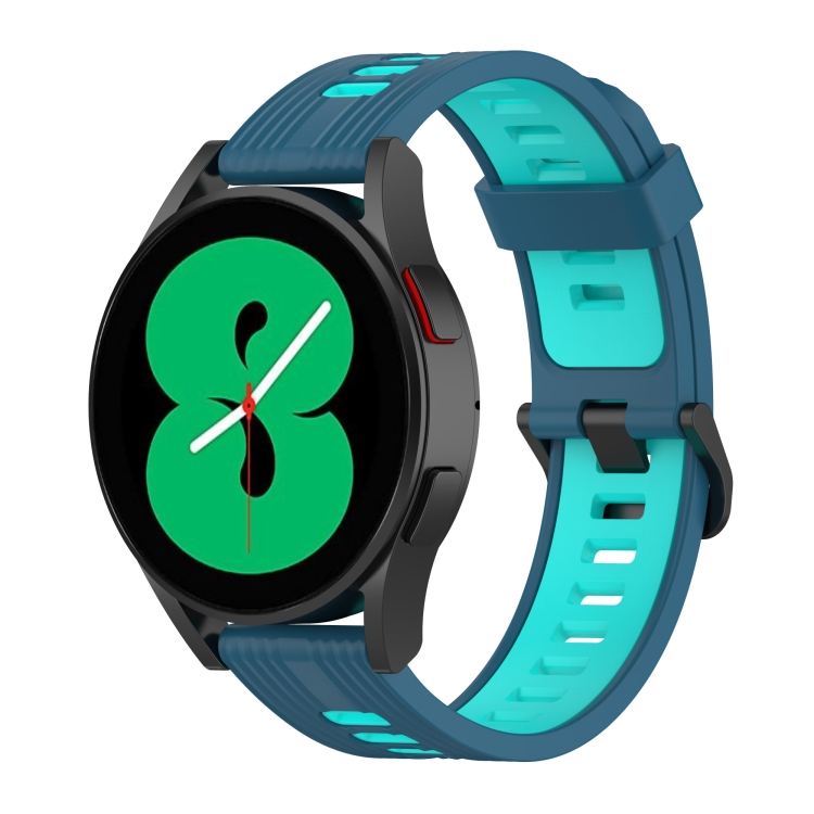 For Samsung Galaxy Watch 5 44mm 20mm Two-color Stripe Silicone Watch Band(Teal+Blue)
For Samsung Galaxy Watch 5 44mm 20mm Two-color Stripe Silicone Watch Band(Teal+Blue)