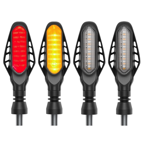 4 PCS Modified Motorcycle 16LEDs Brake Turn Tail Light, Transparent Shell(Red Light + Yellow Light)
4 PCS Modified Motorcycle 16LEDs Brake Turn Tail Light, Transparent Shell(Red Light + Yellow Light)