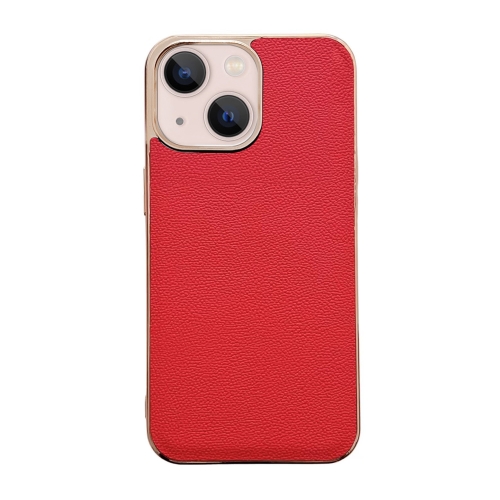 Genuine Leather Luolai Series Nano Electroplating Phone Case For iPhone 13(Red)
Genuine Leather Luolai Series Nano Electroplating Phone Case For iPhone 13(Red)