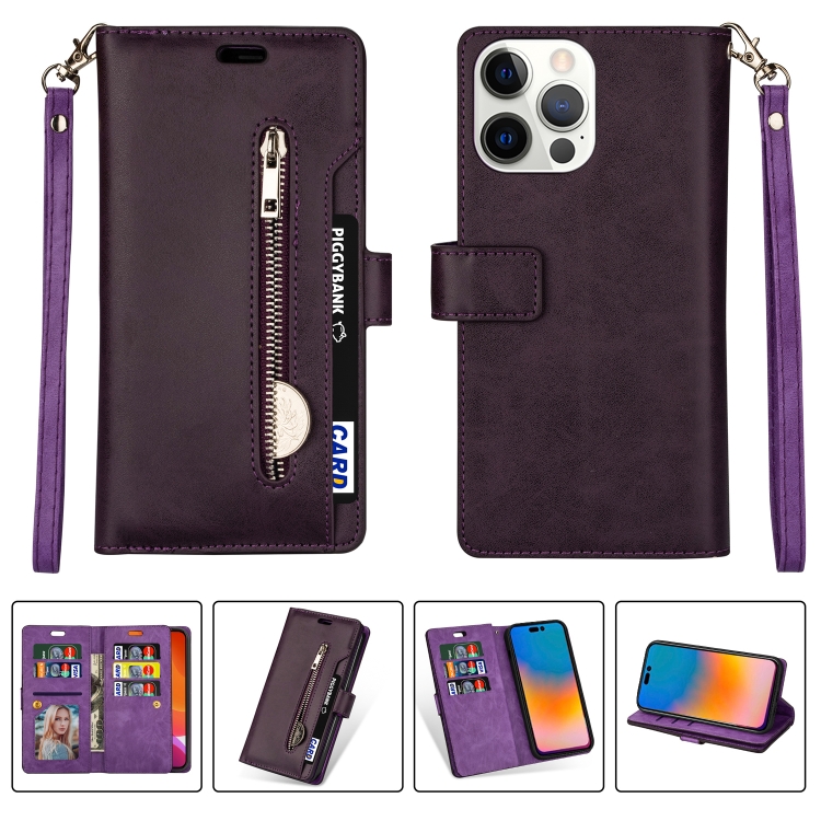For iPhone 14 Multifunctional Zipper Horizontal Flip Leather Case Pro Max(Purple)
For iPhone 14 Multifunctional Zipper Horizontal Flip Leather Case Pro Max(Purple)