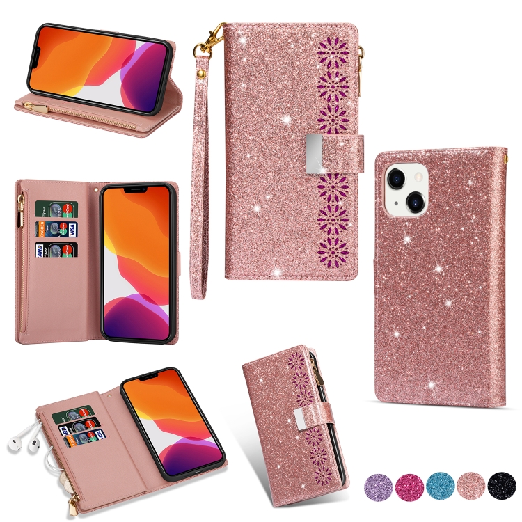 Multi-card Slots Laser Carving Glitter Zipper Leather Case For iPhone 14(Rose Gold)
Multi-card Slots Laser Carving Glitter Zipper Leather Case For iPhone 14(Rose Gold)
