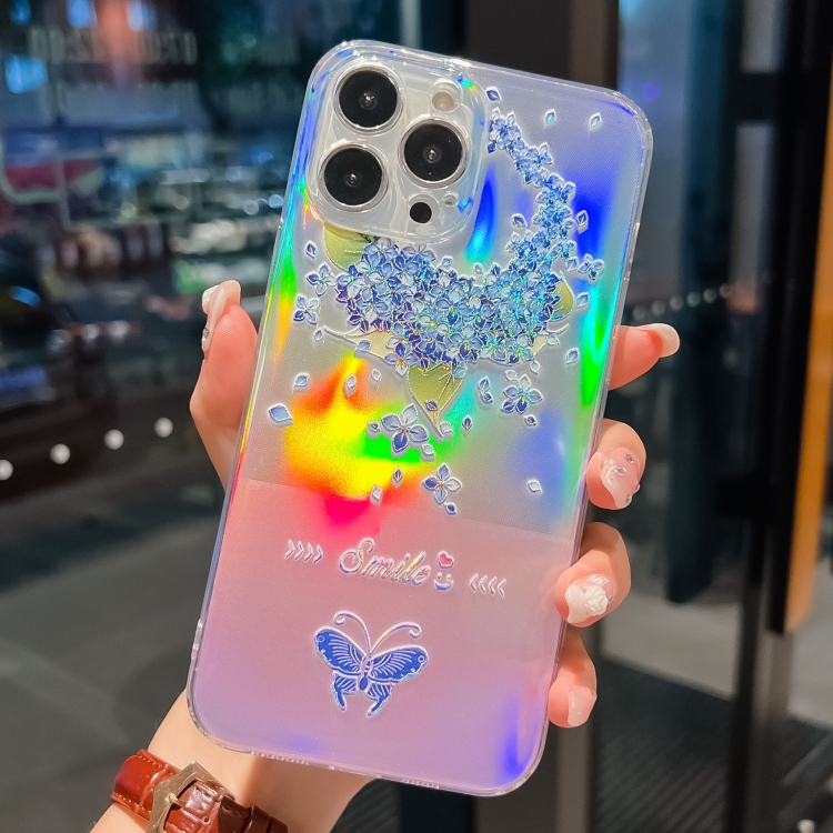 Laser Paper + Butterfly Pattern TPU Shockproof Protective Case For iPhone 14(Hydrangea)
Laser Paper + Butterfly Pattern TPU Shockproof Protective Case For iPhone 14(Hydrangea)