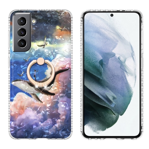 For Samsung Galaxy S21 5G Ring Holder 2.0mm Airbag TPU Phone Case(Whale)
For Samsung Galaxy S21 5G Ring Holder 2.0mm Airbag TPU Phone Case(Whale)