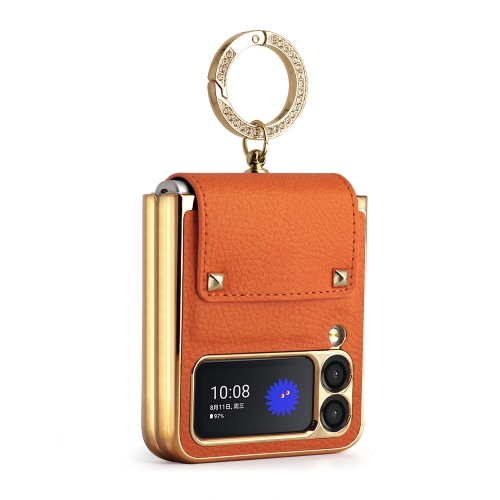 For Samsung Galaxy Z Flip3 5G GKK Colorful PU Phone Case with Ring Holder(Orange)
For Samsung Galaxy Z Flip3 5G GKK Colorful PU Phone Case with Ring Holder(Orange)