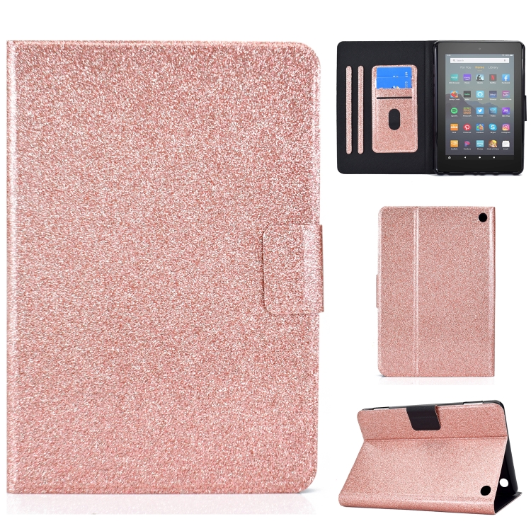 For Amazon Kindle Fire 7 2022 Varnish Glitter Powder Smart Leather Tablet Case(Rose Gold)
For Amazon Kindle Fire 7 2022 Varnish Glitter Powder Smart Leather Tablet Case(Rose Gold)