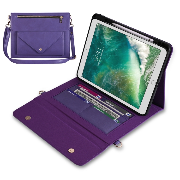 3-fold Zipper Leather Tablet Case Crossbody Pocket Bag For iPad 10.2 2019 / 2020 / 2021 / Air 2019 10.5(Purple)
3-fold Zipper Leather Tablet Case Crossbody Pocket Bag For iPad 10.2 2019 / 2020 / 2021 / Air 2019 10.5(Purple)
